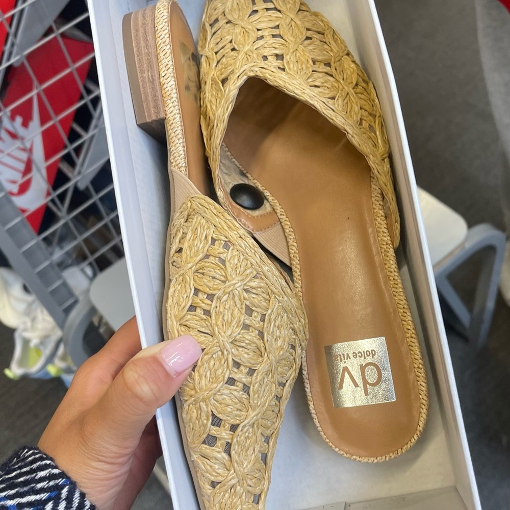 DV by Dolce Vita Tan Woven Clogs